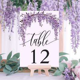 Numeração De Mesa Casamento de Jardins Florais Arch Wisteria Branch