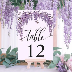 Numeração De Mesa Casamento de Jardins Florais Arch Wisteria Branch