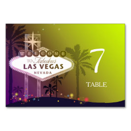 Numeração De Mesa Casamento de Las Vegas