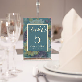 Numeração De Mesa Casamento de Legância de Girassol