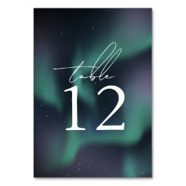 Numeração De Mesa Casamento de luzes Nortes Aurora