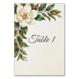 Numeração De Mesa Casamento de Magnólia Marfim Elegante