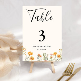 Numeração De Mesa Casamento de Marinha Selvagem com Boho Weadow Ivor