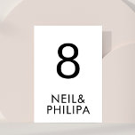 Numeração De Mesa Casamento de NOMES NEGROS Minimalistas Ultra Moder<br><div class="desc">Número da Tabela de Casamentos de NOMES Mínimos Ultra Modernos</div>