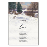 Casamento de Paisagem de Inverno de Aquarela