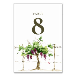 Numeração De Mesa Casamento de Paso Robles Vineyard Winery