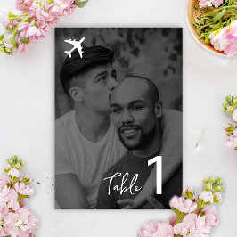 Numeração De Mesa Casamento de Passagem de Embarque de Destino de Fo