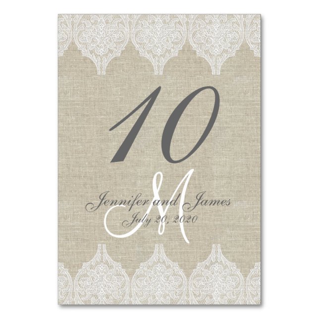 Numeração De Mesa Casamento de rendas de aquecimento russo (Frente)