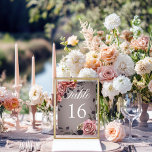 Numeração De Mesa Casamento de Rosas Florais Brancas Elegantes<br><div class="desc">Incômodo em elegância de eterno com esta delicada placa de número da mesa de casamento. Os cantos florais realistas, enfeitados com rosas brancas e pinceladas, peonias, e delicadas flores, criam uma atmosfera romântica e sofisticada. O fundo médio das cinzas, destacado por um borrão transparente branco suave, adiciona um toque de...</div>