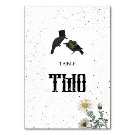 Numeração De Mesa Casamento de Rosas Negras do Halloween