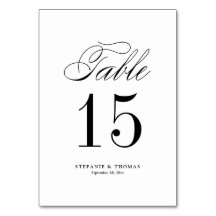 Casamento de Script Clássico Elegante Preto