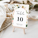Numeração De Mesa Casamento de Script Floral Blush e Magnolia Whimsi<br><div class="desc">Magnolia Branca e Número de Tabela de Casamento de Script Floral Cor-de-Rosa Espelhada Moderna e elegante, com design impresso Whimsical Arch Frame, que pode ser personalizado com seu texto e adicionar cada placa de número de tabela ao seu carrinho, um a um. Clique no botão "Personalizar" e use nossa ferramenta...</div>