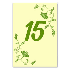 Numeração De Mesa Casamento do Jardim Edwardian