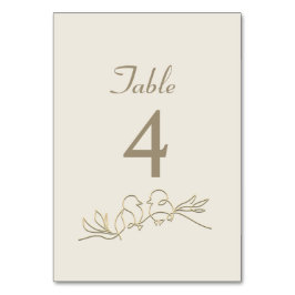 Numeração De Mesa Casamento Dourado da Caligrafia