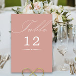 Numeração De Mesa Casamento Dourado da Caligrafia Elegante<br><div class="desc">Rosa Dourado cartão de número da mesa de casamento com caligrafia elegante e número da mesa editável. Design simples e moderna para se adequar às suas cores de casamento. A mesa é escrita manualmente e o modelo está pronto para editar o número da tabela. Convites de coordenação, papelaria e decoração...</div>