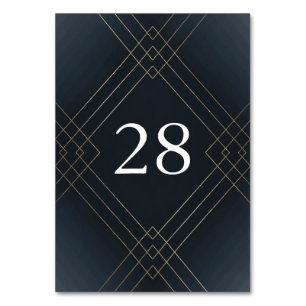 Numeração De Mesa Casamento Dourado de Elegance Diamond Deco com Mar