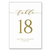 Casamento Dourado de Script Simples e Minimalista