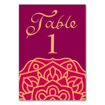 Casamento Dourado Indiano Elegante Mandala Magenta