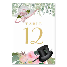 Numeração De Mesa Casamento Dourado Romântico Blush