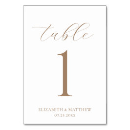 Numeração De Mesa Casamento Elegante