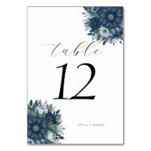 Casamento elegante azul e azul-marinho