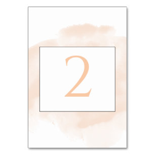 Numeração De Mesa Casamento Elegante De Aquarela 