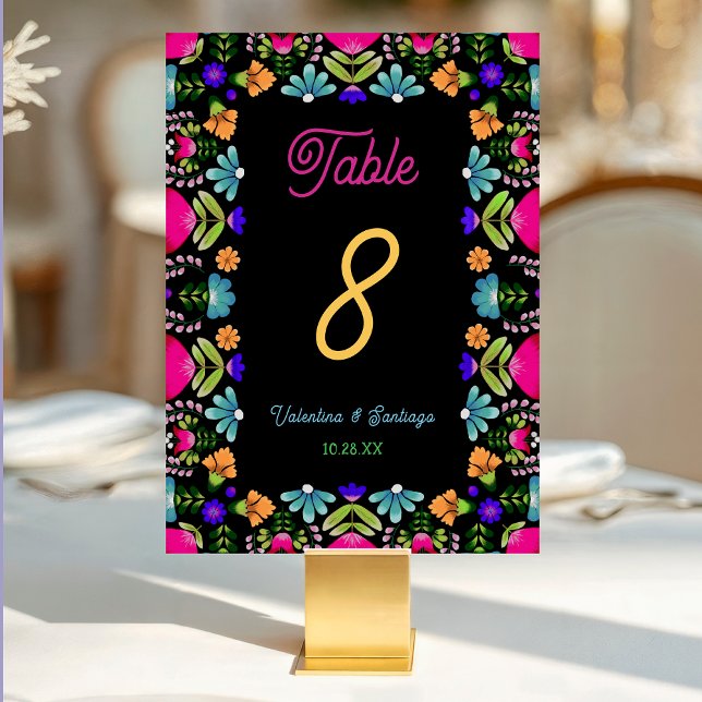 Numeração De Mesa Casamento elegante de fiesta (Criador carregado)