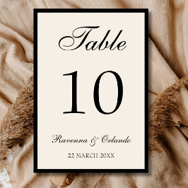 Numeração De Mesa Casamento Elegante e Atemporal com Dinheiro Antigo