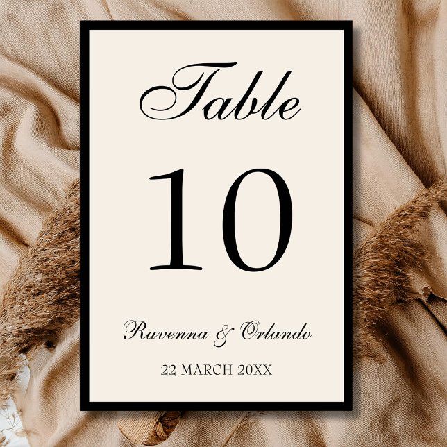 Numeração De Mesa Casamento Elegante e Atemporal com Dinheiro Antigo (Criador carregado)