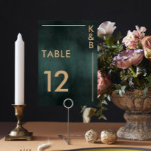 Casamento Elegante Negra Negra Verde Moderno