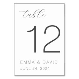 Numeração De Mesa Casamento Elegante Personalizado