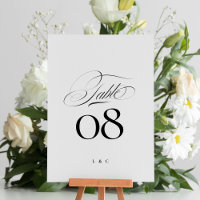 Casamento Elegante Preto em Caligrafia Branca
