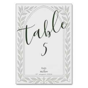 Numeração De Mesa Casamento Elven Silverleaf - Arch e Vine