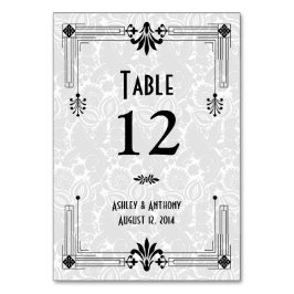 Numeração De Mesa Casamento em Deco de Artes Brancas Negra