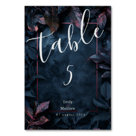 Numeração De Mesa Casamento Encantado do Jardim da Meia-Noite