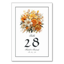 Casamento Floral Amarelo, Laranja e Marfim