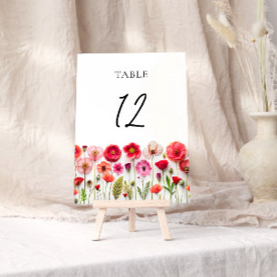 Numeração De Mesa Casamento Floral Amor em Flor