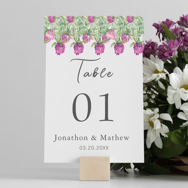 Numeração De Mesa Casamento Floral da Selva de Verão (Summer Jungle Watercolour Floral Wedding Supplies)