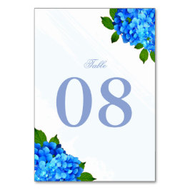 Numeração De Mesa Casamento Floral de Hortênsia Azul