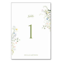 Numeração De Mesa Casamento Floral Delicado