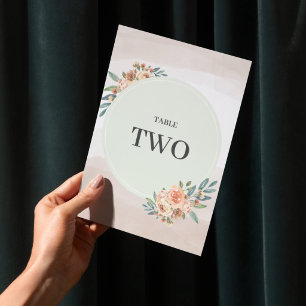 Numeração De Mesa Casamento Floral do Jardim de Verão