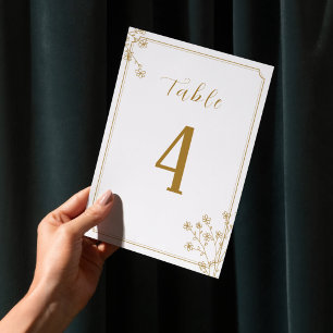 Numeração De Mesa Casamento Floral do Jardim de Verão