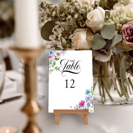 Numeração De Mesa Casamento Floral Elegante Do Jardim De Flores Selv