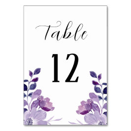 Numeração De Mesa Casamento Floral Lilac