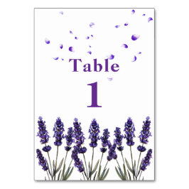 Numeração De Mesa Casamento Floral Lilás Roxo Elegante