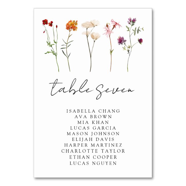 Numeração De Mesa Casamento Floral Mínimo do Orgulho Lésbico de Selv (Frente)