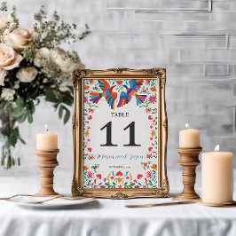 Numeração De Mesa Casamento Floral Moderno Boda Mexicano Fiesta Colo