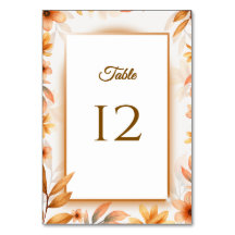 Casamento floral outonal em aquarela elegante