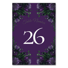 Numeração De Mesa Casamento Floral Roxo