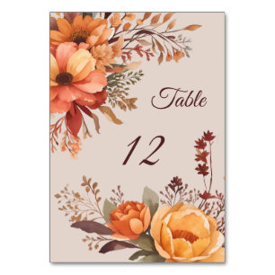 Numeração De Mesa Casamento Floral Russo de Cobra Aquosa